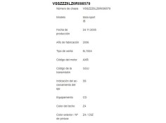 seat ibiza (6l1) del año 2005