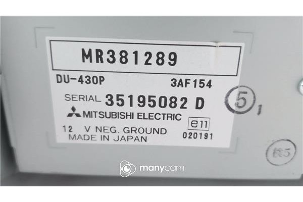 Recambio de display para mitsubishi space star (dg0) 1.9 1900 di-d plus referencia OEM IAM MR609210  