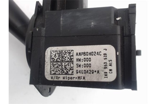 Recambio de mando limpiaparabrisas para seat leon (1p1) referencia OEM IAM 1K0953519J  1K0953519A , AUDI | 1K0953519C , SKODA | 