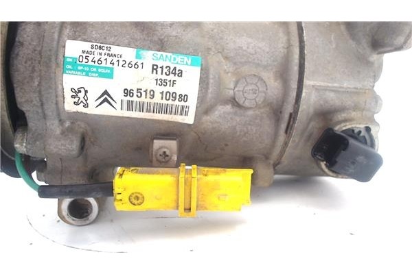 Recambio de compresor aire acond. para peugeot 207 1.4 16v referencia OEM IAM 9651910980  
