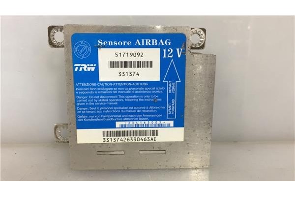 Recambio de centralita airbag para fiat ii punto (188) berlina 1.2 60 (188.030, .050, .130, .150, .230, .250) referencia OEM IAM