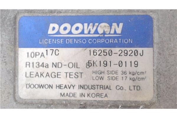 Recambio de compresor aire acond. para mitsubishi galloper (hyundai) 2.5 d referencia OEM IAM 5K1910119  