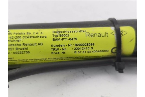 Recambio de anclaje cinturon delantero izquierdo para renault kangoo i (f/kc0) 1.5 dci (kc08, kc09) referencia OEM IAM 820073997