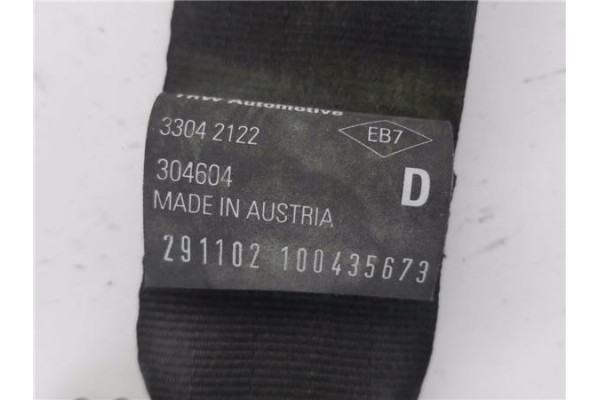 Recambio de cinturon seguridad delantero derecho para renault kangoo i (f/kc0) 1.5 dci (kc08, kc09) referencia OEM IAM 820022344