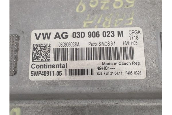 Recambio de centralita para skoda fabia (5j2) 1.2 referencia OEM IAM 03D906023M 5WP4091105 
