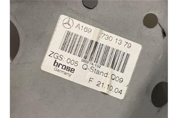 Recambio de mecanismo elevalunas trasero izquierdo para mercedes-benz clase a (bm 169) 2.0 a 180 cdi (169.007) referencia OEM IA