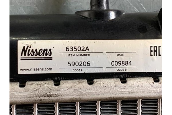 Recambio de radiador para peugeot 307 (s1) 1.6 xr referencia OEM IAM 63502A  