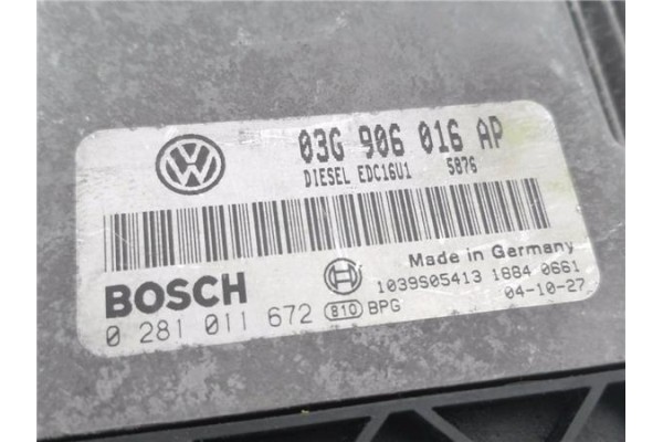 Recambio de centralita para volkswagen golf v (1k1) 2.0 highline referencia OEM IAM 03G906016AP 281011672 