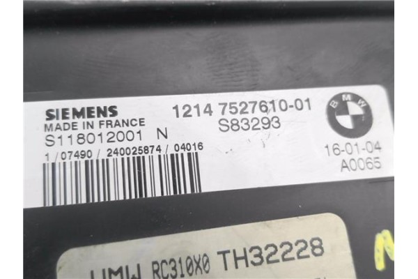 Recambio de centralita para mini mini (r50,r53) 1.6 one referencia OEM IAM 1214752761001 S118012001N 