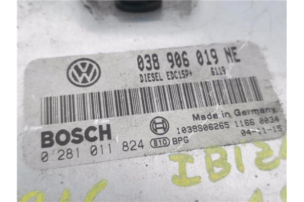 Recambio de centralita para seat ibiza (6l1) 1.9 tdi referencia OEM IAM 038906019NE 281011824 