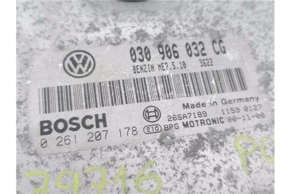 Recambio de centralita para volkswagen polo iii berlina (6n2) 1.4 conceptline referencia OEM IAM 030906032CG 261207178 