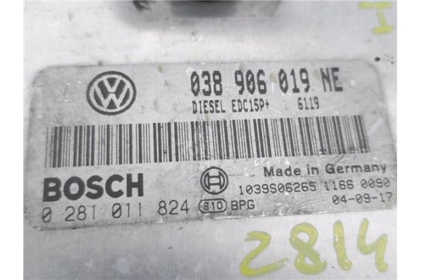 Recambio de centralita para seat ibiza (6l1) 1.9 tdi referencia OEM IAM 038906019NE 281011824 