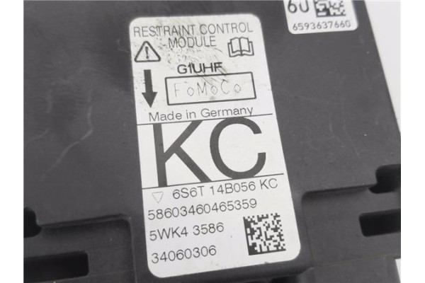 Recambio de centralita airbag para ford fiesta v (jh_, jd_) 1.4 16v referencia OEM IAM 6S6T14B056KC 5WK43586 