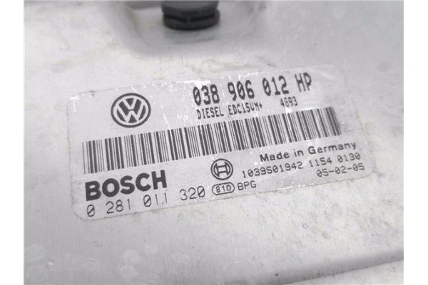 Recambio de centralita para seat ibiza (6l1) 1.9 sdi referencia OEM IAM 038906012HP 281011320 