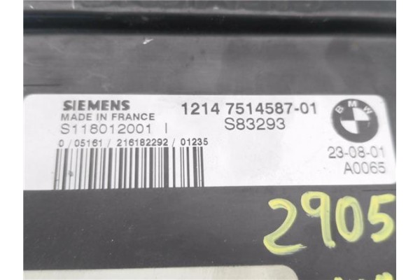 Recambio de centralita para mini mini (r50,r53) 1.6 cooper referencia OEM IAM 1214751458701 S118012001I 