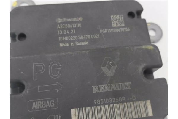 Recambio de centralita airbag para dacia dokker 1.5 ambiance referencia OEM IAM 985103258R A2C80613110 