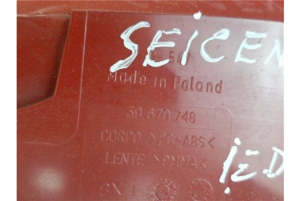 Recambio de piloto trasero izquierdo para fiat seicento (187) 1.1 hobby referencia OEM IAM 39670748  