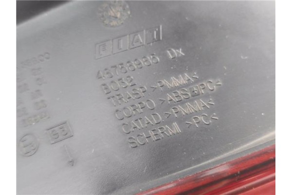 Recambio de piloto trasero derecho para fiat stilo (192) 1.9 120 dynamic multijet referencia OEM IAM 46758985  