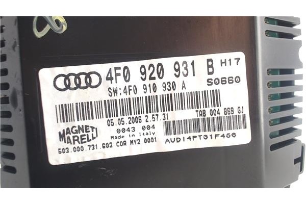 Recambio de cuadro completo para audi a6 avant (4f5) 2.7 tdi referencia OEM IAM 4F0920931B  