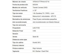 ford transit connect (p65_, p70_, p80_) del año 2004