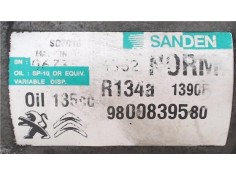 Recambio de compresor aire acond. para citroen c4 picasso 1.6 hdi referencia OEM IAM 9800839580 R134A 