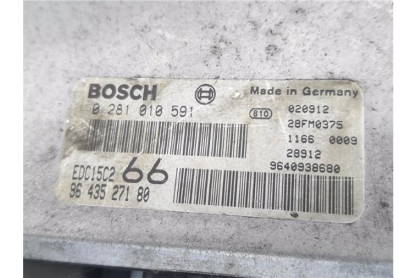 Recambio de centralita para citroen jumpy furgón (bs_, bt_, by_, bz_) 2.0 hdi 95 referencia OEM IAM 9643527180 281010591 