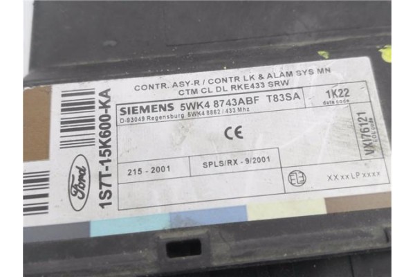 Recambio de centralita para ford mondeo iii ranchera familiar (bwy) 2.0 16v tddi / tdci referencia OEM IAM 1S7T15K600KA 5WK49743