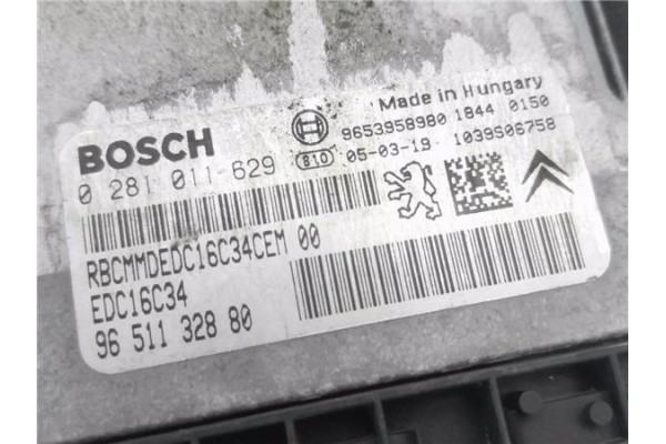 Recambio de centralita para citroen c4 berlina 1.6 hdi referencia OEM IAM 9651132880 281011629 