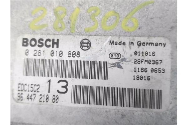 Recambio de centralita para citroen c5 berlina 2.0 hdi referencia OEM IAM 9644721080 281010808 