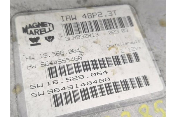 Recambio de centralita para peugeot 206 2.0 gt referencia OEM IAM 9644955480 IAW48P23T 