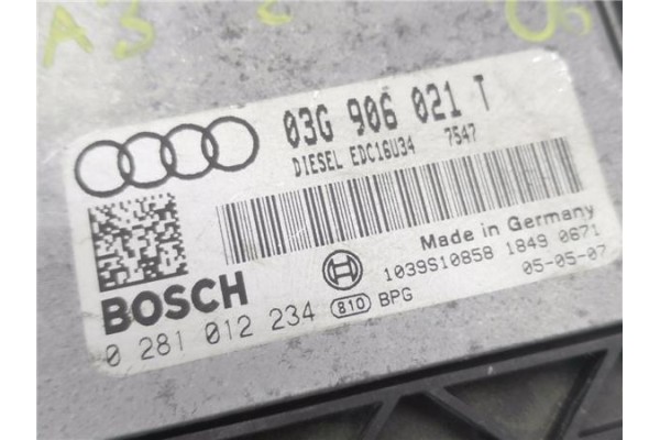 Recambio de centralita para audi a3 sportback (8pa) 2.0 tdi ambiente (dpf) referencia OEM IAM 03G906021T 281012234 