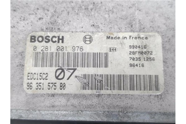 Recambio de centralita para peugeot 306 3/5 pt. / 4 pt. (s2) 2.0 hdi referencia OEM IAM 9635157580 281001976 