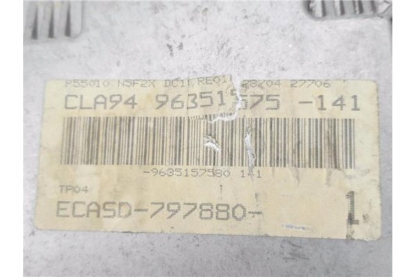 Recambio de centralita para peugeot 306 3/5 pt. / 4 pt. (s2) 2.0 hdi referencia OEM IAM 9635157580 281001976 