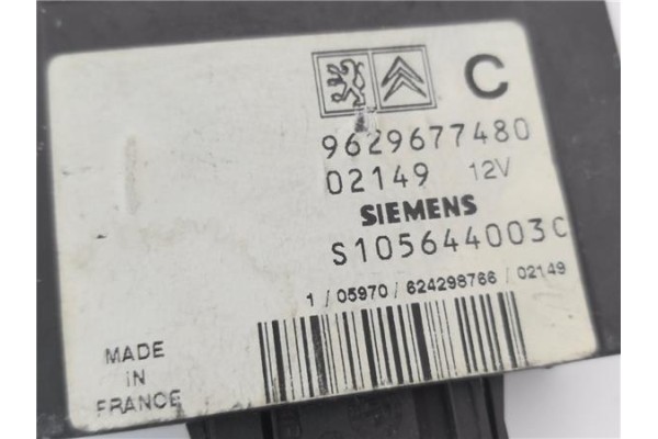 Recambio de centralita para citroen jumpy 1.9 furgón confort chapa referencia OEM IAM 9629677480 S105644003C 