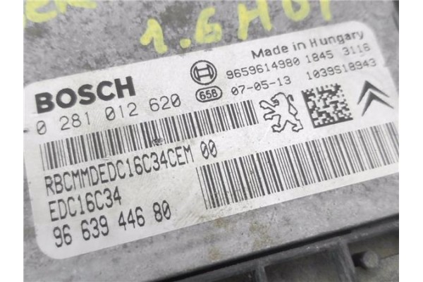 Recambio de centralita para citroen berlingo 1.6 hdi 75 600 first furgón referencia OEM IAM 9663944680 281012620 