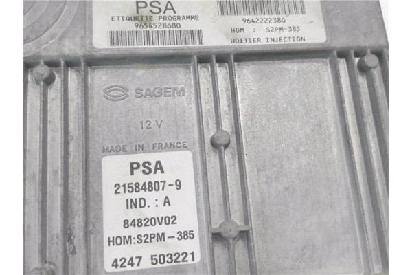 Recambio de centralita para citroen c2 1.4 referencia OEM IAM 9654528680 215848079 