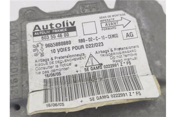 Recambio de centralita airbag para peugeot 407 sw 2.0 hdi 135 referencia OEM IAM 9655880880 603554600 