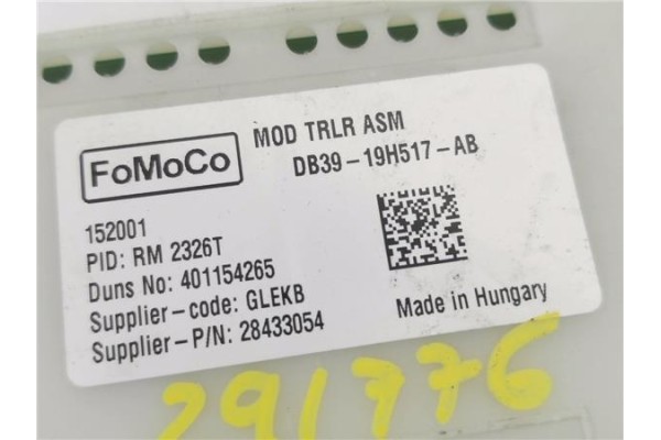 Recambio de centralita para ford ranger (tke) 2.2 doble cabina 4x4 xlt referencia OEM IAM DB3919H517AB 28433054 