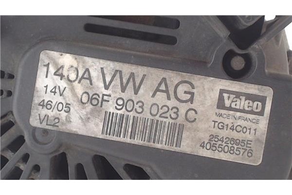 Recambio de alternador para volkswagen golf v (1k1) 1.9 tdi referencia OEM IAM 06F903023C TG14C011 