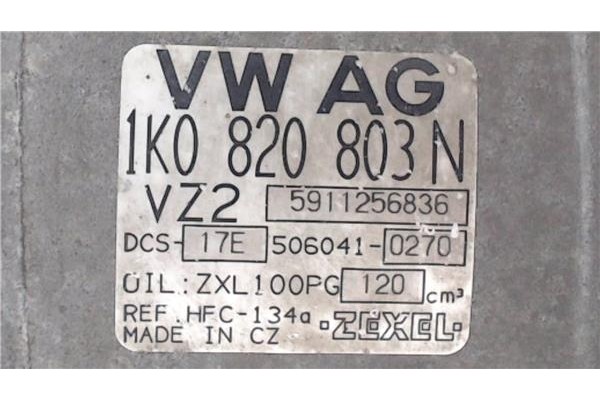 Recambio de compresor aire acond. para volkswagen golf v (1k1) 1.9 tdi referencia OEM IAM 1K0820803N 5,91E+09 