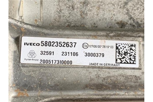 Recambio de cremallera direccion electrica para iveco daily chasis 2.3 referencia OEM IAM 5802352637  