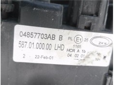 Recambio de faro delantero izquierdo para chrysler voyager (rg) 2.5 crd lx referencia OEM IAM 04857703AB 5870100000 