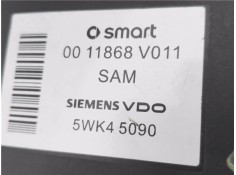 Recambio de caja fusibles/rele para smart for two 0.7 referencia OEM IAM 0011868V011 5WK45090 