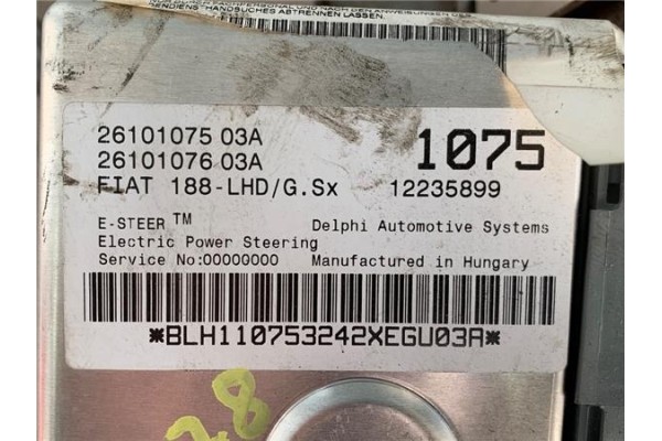 Recambio de columna direccion electrica para fiat ii punto (188) berlina 1.2 60 (188.030, .050, .130, .150, .230, .250) referenc