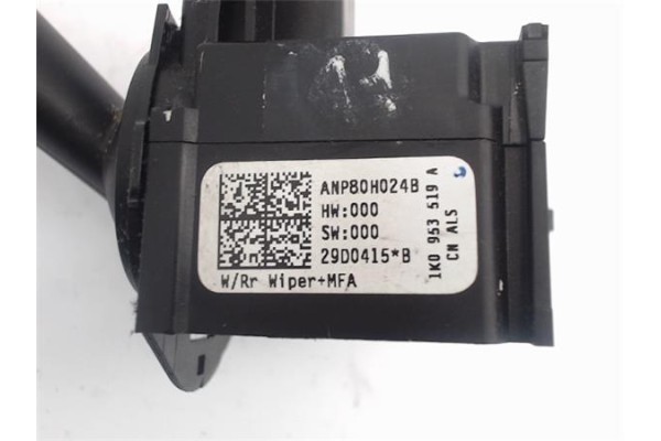 Recambio de mando limpiaparabrisas para seat leon (1p1) referencia OEM IAM 1K0953519A  1K0953519J , AUDI | 1K0953519J , SEAT | 1
