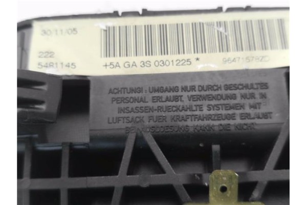 Recambio de airbag volante para citroen c4 berlina 1.4 16v referencia OEM IAM 96471576ZD  