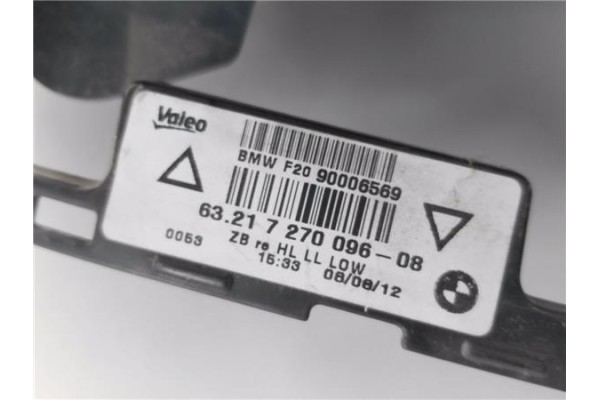 Recambio de piloto trasero derecho para bmw serie 1 berlina 5p (f20) 1.6 118i referencia OEM IAM 6321727009608  