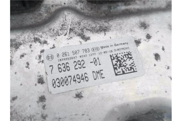 Recambio de centralita para bmw serie 1 berlina 5p (f20) 1.6 118i referencia OEM IAM 763629201 0261S07783 