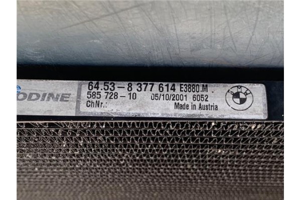 Recambio de radiador aire acondicionado para bmw serie 3 compacto (e46) 1.8 316ti referencia OEM IAM 58572810 64538377614 