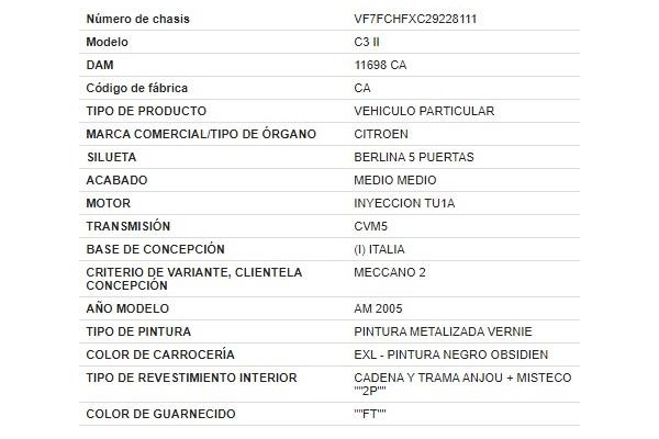 citroen c3 del año 2009